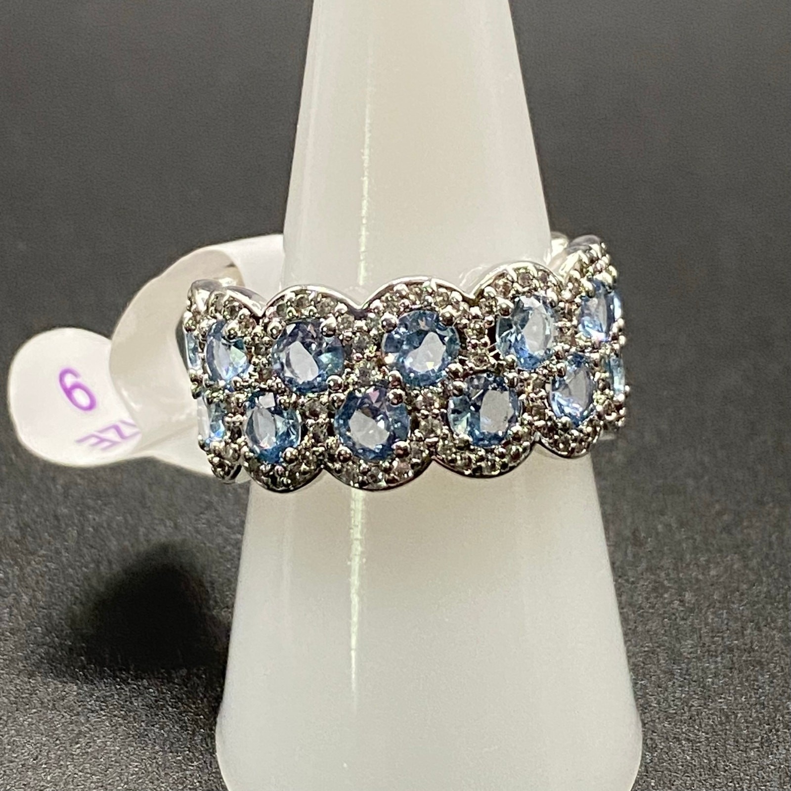 New Bp Bomb Party Pretty Perspective Ring Rhodium Size 9 Msrp 144 25$